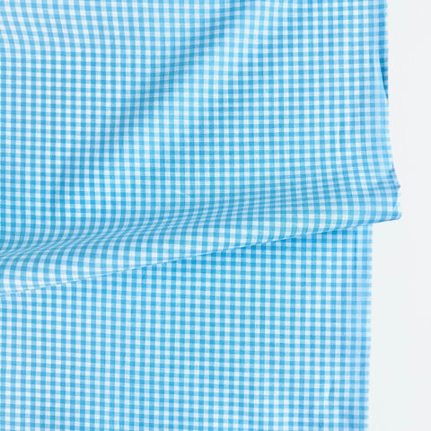 1/8th inch Gingham Check - Sky - Sevenberry