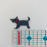 Terrier Patch - Dark Grey/Black- Patch - Japanese Import