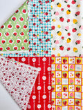 Square Strawberry Panel - Red A - Atsuko Matsuyama - Nostalgic Memories - Yuwa