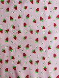 Strawberries on Pink - Pink - MomNSon