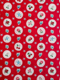 Exclusive Berries & Birds - Red - Atsuko Matsuyama - 30's Collection - Yuwa