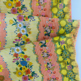 70's Flower Design - Flower Days Border - Orange - Koko Seki