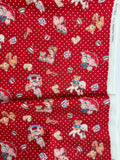 Happy Message 30's - Happy Baby Animals - Red - Atsuko Matsuyama - Sojitsu