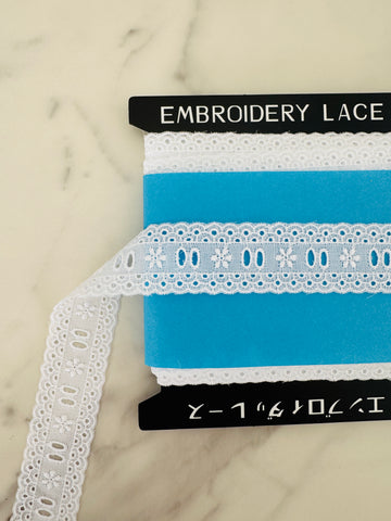 White Eyelet Lace - Japanese Import