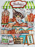Little Thunders Bakery - Cut and Sew Panel - Uncle Cat
