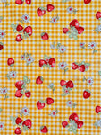 Check & Strawberry - Yellow (C) - 30's Collection - Atsuko Matsuyama - Yuwa