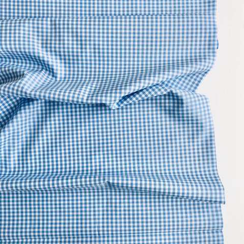 1/8th inch Gingham Check - Blue - Sevenberry
