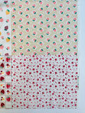 Square Strawberry Panel - White E - Atsuko Matsuyama - Nostalgic Memories - Yuwa