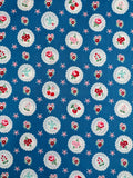 Exclusive Berries & Birds - Blue - Atsuko Matsuyama - 30's Collection - Yuwa
