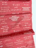 English Combination - Red - Textile Pantry