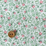Textile Pantry's 30's - Pointillism and Leaf - Green - Textile Pantry