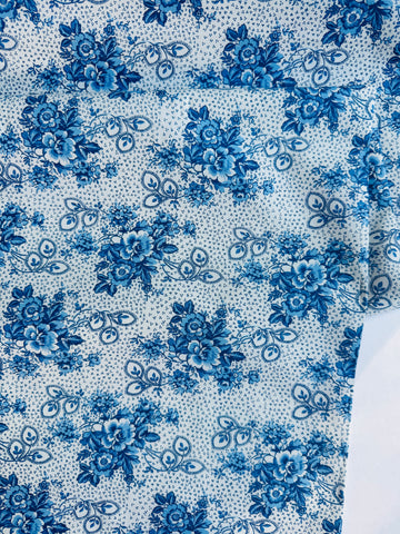 Blue and White Floral - MomNSon
