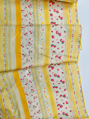 Fruit Ribbon - Yellow (E) - 30's Collection - Atsuko Matsuyama - Yuwa