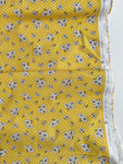 Ka's Favorite Feedsack - Margaret on Byers Lattice - Yellow - Textile Pantry