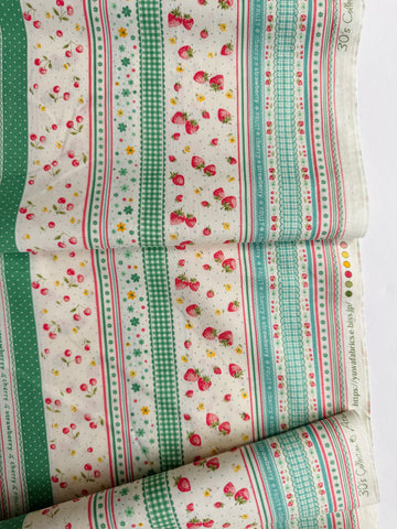 Fruit Ribbon - Green (C) - 30's Collection - Atsuko Matsuyama - Yuwa