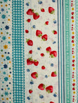Fruit Ribbon - Blue (B) - 30's Collection - Atsuko Matsuyama - Yuwa