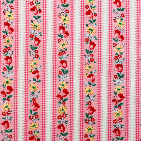 Tulip Stripe - Pink - Atsuko Matsuyama - 30's Collection - Yuwa