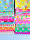 Antique Fabric Pinks + Sunny Day - Fat Eighth 20 piece Neon Bundle