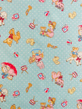 Happy Message 30's - Happy Baby Animals - Blue - Atsuko Matsuyama - Sojitsu