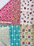 Square Strawberry Panel - Yellow D - Atsuko Matsuyama - Nostalgic Memories - Yuwa