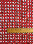 Ka's Favorite Feedsack - Diagonal Dots - Red - Textile Pantry