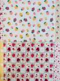 Square Strawberry Panel - White E - Atsuko Matsuyama - Nostalgic Memories - Yuwa