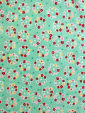 Petit Flower Wreath - Mint (B) - Atsuko Matsuyama - 30's Collection - Yuwa