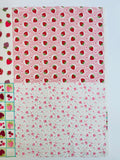 Square Strawberry Panel - Pink B - Atsuko Matsuyama - Nostalgic Memories - Yuwa