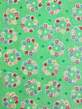 Petit Flower Wreath - Green (E) - Atsuko Matsuyama - 30's Collection - Yuwa