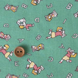 Pantry 30's Collection - Kids Library - Mint (C) - Textile Pantry