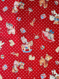 Happy Message 30's - Happy Baby Animals - Red - Atsuko Matsuyama - Sojitsu
