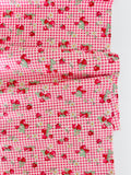 Check & Strawberry - Pink (A) - 30's Collection - Atsuko Matsuyama - Yuwa