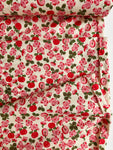 Apples and Blossoms - Red/Pink on Cream - MomNSon