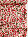 Apples and Blossoms - Red/Pink on Cream - MomNSon