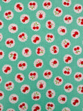 Happy Message 30's - Strawberry & Cherry Lace - Green - Atsuko Matsuyama - Sojitsu