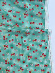 Check & Strawberry - Green (D) - 30's Collection - Atsuko Matsuyama - Yuwa