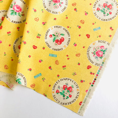 Fruit Flower Sticker - Yellow - Atsuko Matsuyama - 30's Collection - Yuwa