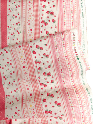 Fruit Ribbon - Pink (D) - 30's Collection - Atsuko Matsuyama - Yuwa