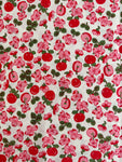 Apples and Blossoms - Red/Pink on Cream - MomNSon