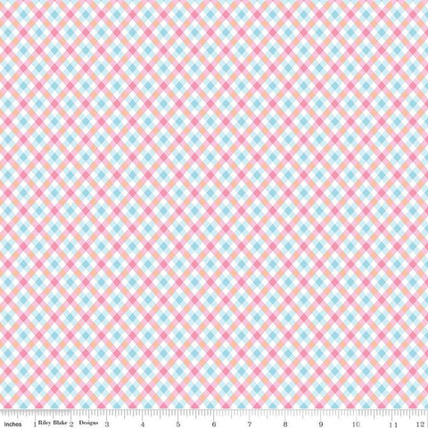 Love Notes - Plaid - Pink - Cottage Mama - Riley Blake