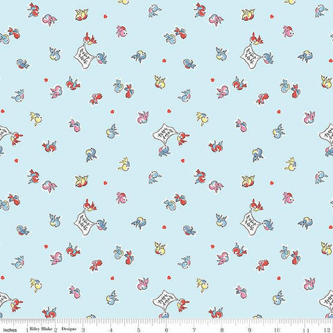 Love Notes - Songbirds - Sky - Cottage Mama - Riley Blake
