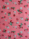 Check & Strawberry - Red (E) - 30's Collection - Atsuko Matsuyama - Yuwa