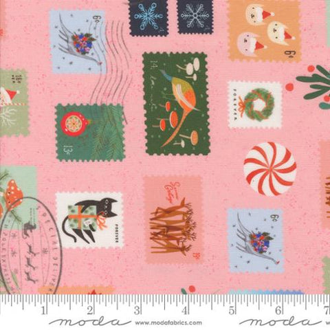 Tiny Christmas - Christmas Stamps - Cotton Candy - LizzyHouse - Moda