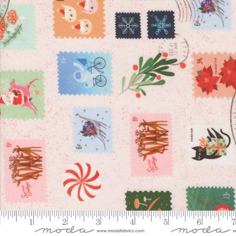 Tiny Christmas - Christmas Stamps - Snow - LizzyHouse - Moda
