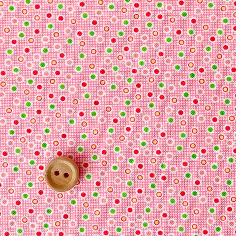 Textile Pantry's 30's - Colorful Dots - Pink - Textile Pantry