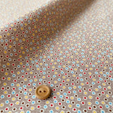 Textile Pantry's 30's - Colorful Dots - Brown - Textile Pantry