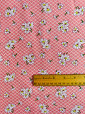 Ka's Favorite Feedsack - Margaret on Byers Lattice - Pink - Textile Pantry