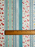 Fruit Ribbon - Blue (B) - 30's Collection - Atsuko Matsuyama - Yuwa