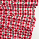 Gingham Floral - Red - MomnSon