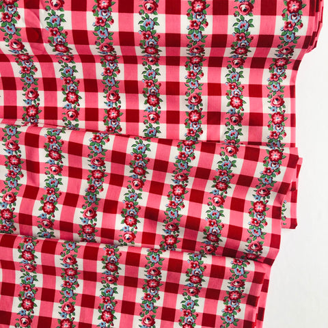 Gingham Floral - Red - MomnSon